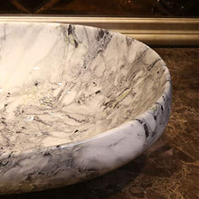 Lavabo Ovale da Bagno Retro Creative Jingdezhen Ceramic Hotel Lavabo antispruzzo Lavandini Bagno