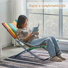 WUTONG Lettini da Giardino e reclinabili - Angolo Regolabile - Sedia da Lettura ergonomica Pieghevole Sedie da Ufficio Leggere con braccioli
