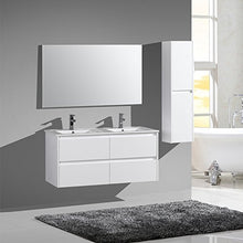 Jindoli - Mobile da bagno sospeso, 80 cm, colore: Bianco