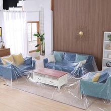 YapitHome Fodere Antipolvere in Plastica Trasparente Copridivano Resistente all'Acqua Copridivano Protettore Divano Letto Divano Protettore Divano (2 * 3 m)