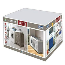 Bama Mobiletto Lavatoio in Resina Artu' 60x51x89h Blu