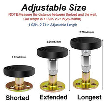 4pcs Bed Frame Anti-Shake Strumenti,Testiera regolabile Bed Frame tappi antishake Fixer, con 8 dadi esagonali no più Wobble…