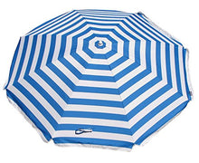 Shelta Australia - Ombrellone da spiaggia, 180 cm, a righe bianche e blu