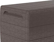 Duramax CedarGrain Durabox Scatola portaoggetti Esterni e mobili da Giardino, Struttura in Legno e plastica richiudibile, Marrone