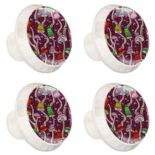 Maniglie per cassetti Manopole per cassetti Manopole rotonde Confezione da 4 per armadietto, cassetti, cassettiere, cassettiere ecc - Fungo