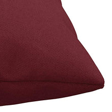vidaXL Cuscini Decorativi 4 pz Rosso Vino 50x50 cm in Tessuto