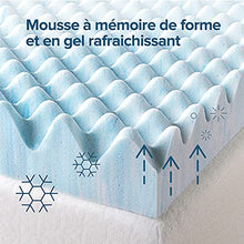 Zinus Swirl Gel Memory Foam Topper, 180 x 200 x 7,62 cm