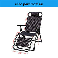 LINGZE Lettino Prendisole da Esterno in Rattan, Sedia reclinabile Pieghevole da Giardino reclinabile