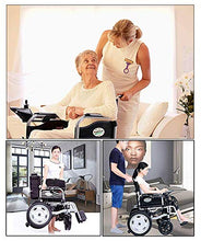 FTFTO Accessori per la casa Sedia a rotelle elettrica Intelligente per Anziani disabili Supporti Pieghevoli Leggeri Sedie a rotelle motorizzate da 100 kg Comode per Viaggi Domestici e Uso Esterno