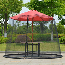 non_brand Zanzariera per Ombrellone da Giardino per Ombrellone da Giardino - Nero