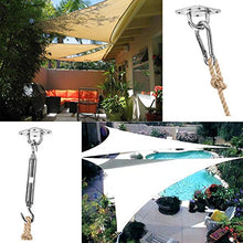 O-Kinee Kit di Fissaggio Tenda Parasole, Hardware Kit Tenda a Vela ，Kit l'Installazione Sun Shade Sail Rettangolare e Quadrata (8)