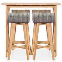 FAMIROSA Set da Pranzo da Giardino 5 pz in Legno Massello di Acacia-4222