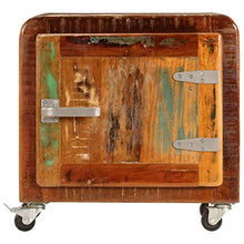 SKM Comodino 50x30x50 cm Legno Massello di Recupero
