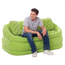 Triway - Divano gonfiabile a 2 posti, in due colori, colore: Verde