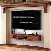 PQXOER-HO Mobile TV Floating Porta TV a Parete Console TV, Centro di intrattenimento unità (Colore : Rosso, Dimensione : 100x24x17cm)