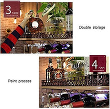HZWLF Scaffale per Bicchieri da Vino in Stile retrò in Ferro di Pino da Appendere Scaffale per Vino Scaffale per Decorazione a soffitto per Bar, ristoranti, cucine Stoccaggio Natale