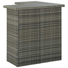 vidaXL Set Bar da Giardino 16 pz con Cuscini in Polyrattan Grigio
