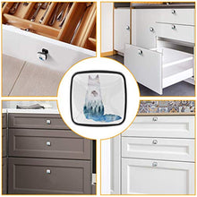 Volpe Pomelli per Porta Set di 4 Pomelli per Mobili Manopole per Cassetti Cucina Armadio Vetro