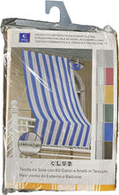 EUROSTYLE Tenda Sole Club Rigato Esterno da Balcone (290X290CM, Riga Giallo)