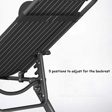 Generic Brands Sedia Zero Gravity Lounge Chair Sedia reclinabile reclinabile Pieghevole reclinabile Sedia a Sdraio Lettino da Campeggio Prendisole da Spiaggia Chaise Lounge