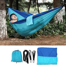 Amaca amaca antistrappo per 2 persone per picnic all'aperto in campeggio (blu)