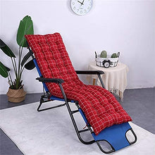 eewopjkj Cuscino per Lettino Supporto per Schienale Alto Addensare Cuscino per Sedia Relax Extra-Large Cuscino reclinabile Cuscini per Sedia a Dondolo Cuscini da Giardino-Rosso-a 48x155cm