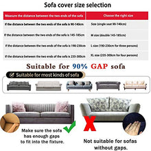 Elasticizzati Copridivano 3 Posti Bassetti con Federa,Fodera per Sedia per soggiorno,Fodere per Sedia per mobili per divano componibile Set adatto per 1/2/3/4 posti Fodera per Divano(Grigio)(Color:E,S