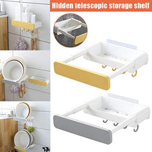 Gelentea - Supporto per lavabo a scomparsa per bagno, cucina, bagno, casa grigio