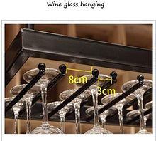 COLiJOL Scaffale per Vino Scaffale da Bar Scaffale Sospeso Portabottiglie da Vino Sospeso a Soffitto Scaffale da Soffitto Regolabile in Metallo Scaffale Di Stoccaggio Facile da Installare,Nero,60 × 3