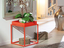 Inter Link Lounge C01 Tavolino, Metallo, Arancione, 35 x 35 x 40