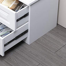 MHUI Comodino Comodino Comodino Camera da Letto in Legno Bianco con 2 Cassetti
