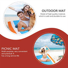 ABOOFAN - Coperta da spiaggia, extra large, 210 x 200 cm, impermeabile e antisabbia, per viaggi, campeggio, escursionismo