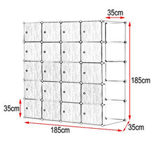 WOLTU Guardaroba Grande DIY Armadio a Cubo, Mobiletto Portaoggetti, Scarpiera Componibile e Modulare, per Stanzino e Ripostiglio, Nero+Bianco SR0102she