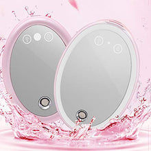 KK Timo. Nuova Luce di Riempimento A LED Spray Freddo Nano Spray Umidificazione Ricarica Tesoro Specchio Touch Specchio Specchio Bellezza Specchio Ricarica USB Rosa