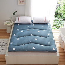 Piano Materasso futon Tatami stuoia del Pavimento di Sonno Portatile Pad Pieghevole Rotolo (Colore : Blu, Dimensione : 150x200cm)