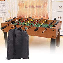 Bicaquu Copertura per Biliardo, Copertura per mobili Antipolvere, Tessuto Oxford 210D Leggero per Patio Esterno(Black)