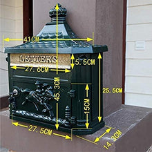 YONGYONGCHONG - Cassetta delle lettere da parete in stile retrò, per esterni, impermeabile, antipioggia
