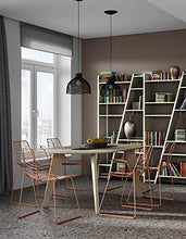 TemaHome Tavolino da Pranzo Lago, MDF, Rovere Chiaro e Nero, 180x100x75 cm (LxPxA)