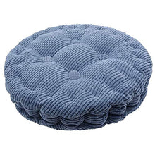TFlower - Cuscino rotondo per sedia imbottito, per alleviare il dolore per casa, ufficio, giardino, 40 cm, colore: Blu