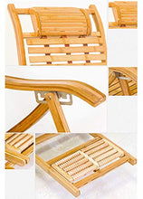 Iyom Sedia Zero Gravity, Chaise Longue, Sedia a Dondolo Pieghevole in Legno Balcone Sedia con Schienale Regolabile in bambù con poggiatesta e Massaggio ai Piedi Lettini Prendisole per Esterni Sedia