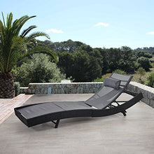 Mendler Lettino Regolabile da Esterno Savannah Acciaio polyrattan 220x70x88cm Antracite con Cuscino Grigio
