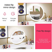 ZRN Tavolo da Trucco Set da toeletta con Specchio Oscurante Touch Screen, 3 modalità di Illuminazione a Colori, vanità con 2 cassetti scorrevoli e Sgabello Imbottito