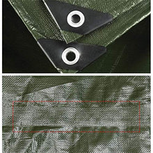 QXX Telo Resistente ad Alta densità in polietilene e Doppia laminazione, Materiale Impermeabile e Resistente ai Raggi UV, opzioni di Dimensioni Multiple - 190g / ㎡ (Verde) (Dimensioni : 3m x 4m)