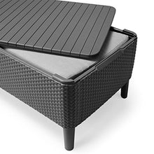 Keter Salemo Balcony Set, Tavolo e Due Poltrone, Graffite