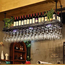 SILOLA Portabottiglie, mensola per Appendere Il soffitto in Ferro Stile Appeso Ferro Semplice Stile per Bar, ristoranti, cucine
