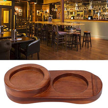 Vassoio in vetro, vassoio per tazza da whisky, vassoio per sigari in legno rustico, per la decorazione dell'ufficio domestico(Oval (without ashtray))