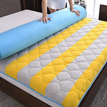 Yamyannie-Home Pieghevole Tatami Tappetino Comodi Molli Piano Materasso futon (Colore : Giallo, Dimensione : 150x190cm)