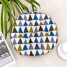Nicole Knupfer - Set di 4 cuscini per sedia da giardino, cucina, sedia da pranzo, 40 x 40 cm (B rotondo)