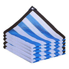 HTL Durevole Blu e Bianco Shading Net, 12-Pin, Shading Tasso 90%, Usato per il Balcone, Cortile, Tetto Isolamento Shading Panno
