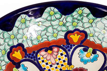 Juanetta - Lavabo fatto a mano in messicano, modello Cerames, 44 x 13,5 cm, dipinto a mano